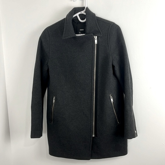 Aritzia Wilfred Free Fei Grey Wool Coat - Picture 4 of 14